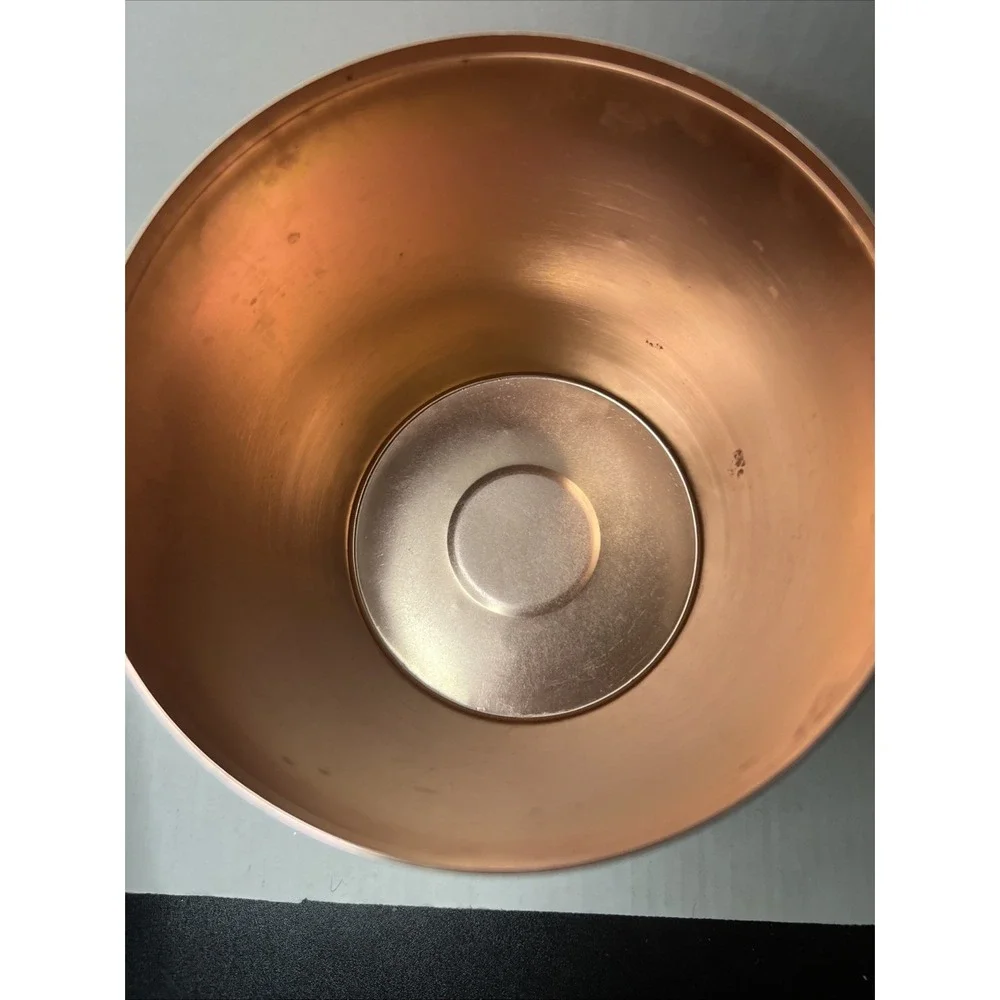 Vintage WEST BEND COPPER COLOR COOKIES CANISTER WITH LID